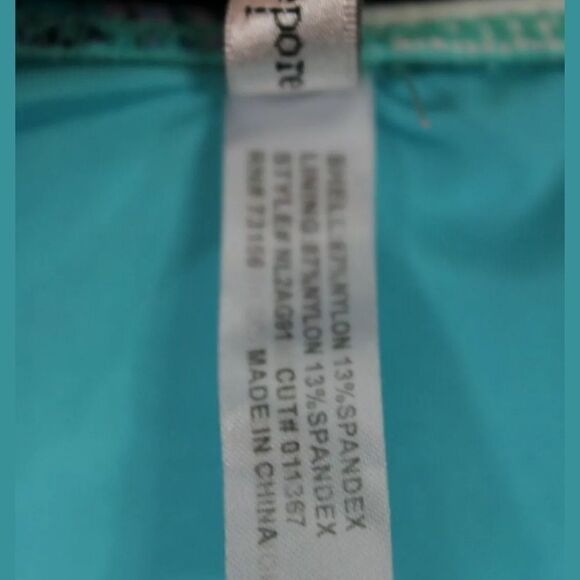 NANETTE LEPORE BANDEAU BIKINI SWIMSUIT SIZE S BLUE - Picture 7 of 9